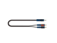 Quiklok RKSA/150-5 Cabo adaptador ROK SOLID, Minijack estéreo / 2 x RCA M, 5 m. Quiklok RKSA/150-5 Cabo adaptador ROK SOLID, Minijack estéreo / 2 x RCA M, 5 m.